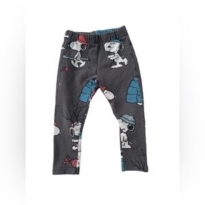 Zara x Peanuts Size 2-3 Years Snoopy Hockey Ice Skating Leggings
